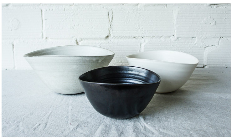 Charcoal Nesting Bowls  Handcrafted Glass Bowls — Hoppe Shoppe
