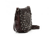 Campomaggi small cross-body bag with studs and rhinestones/ dark brown Sold out