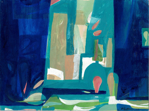 Blue studio by Carol Ann Wachter